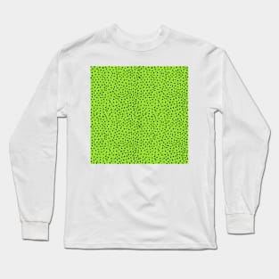 Cheetah Pattern on Lime Long Sleeve T-Shirt